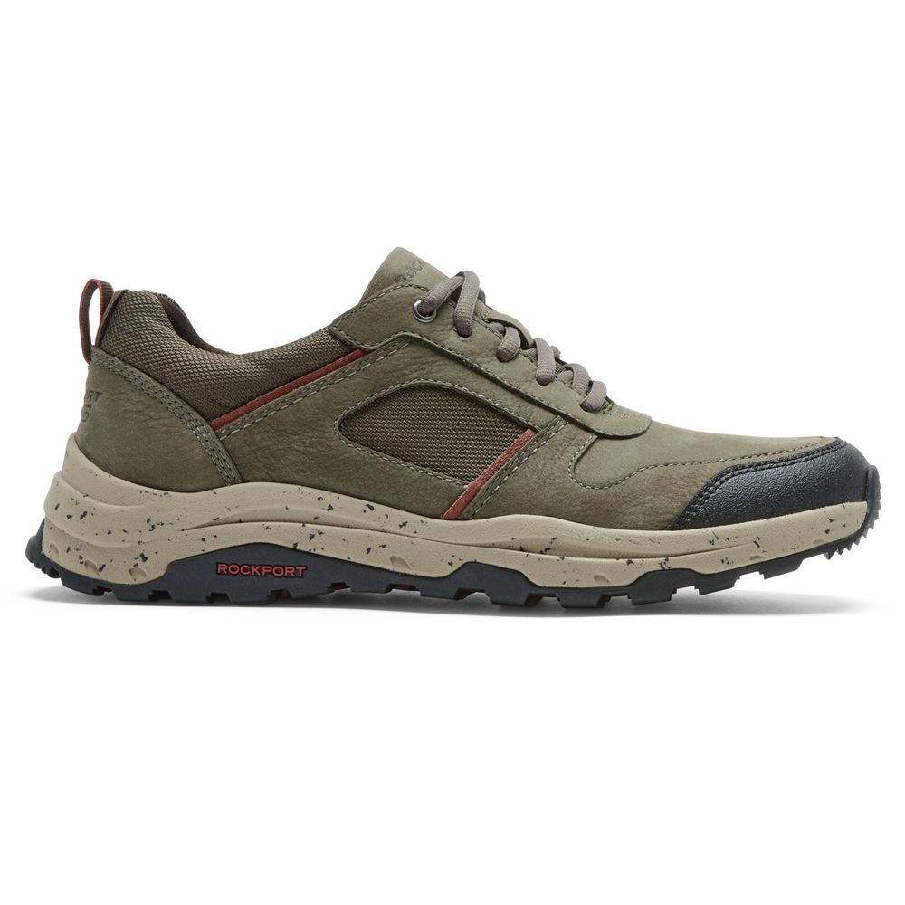 Sapatilhas Homem Rockport Xcs Pathway Waterproof Ubal Trekker Caqui,Portugal UJAHC-6215